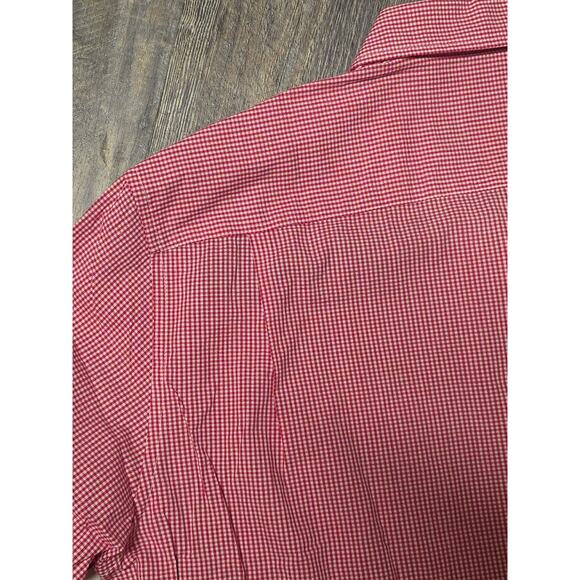 Amazon Essentials Red Plaid Regular fit 100% Cotton size Large - Picture 5 of 5